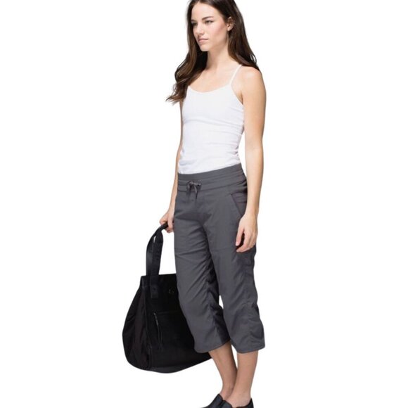 Lululemon Beyond the Studio Cropped Pants | Soot Light (Gray) | Size 2 - Picture 12 of 16